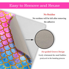 ToLuLu mermaid-scale laptop skin right side wrap continues styles and protection.