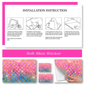 ToLuLu mermaid-scale wrist pad skin second pad adds comfort during typing.