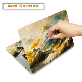 ToLuLu laptop skin mountain sea of clouds back view guards surface against scuffs