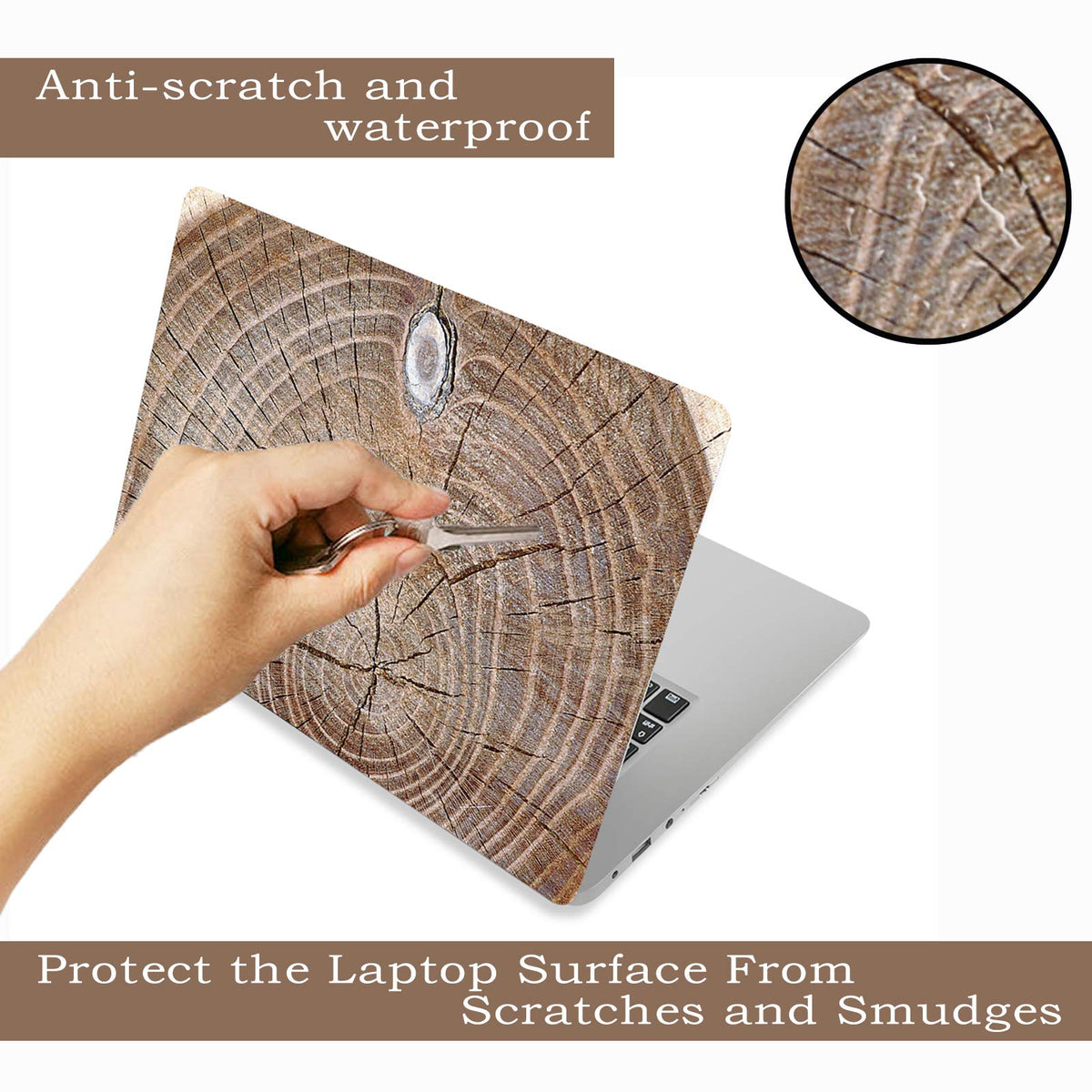 ToLuLu waterproof durable laptop skin shields against spills