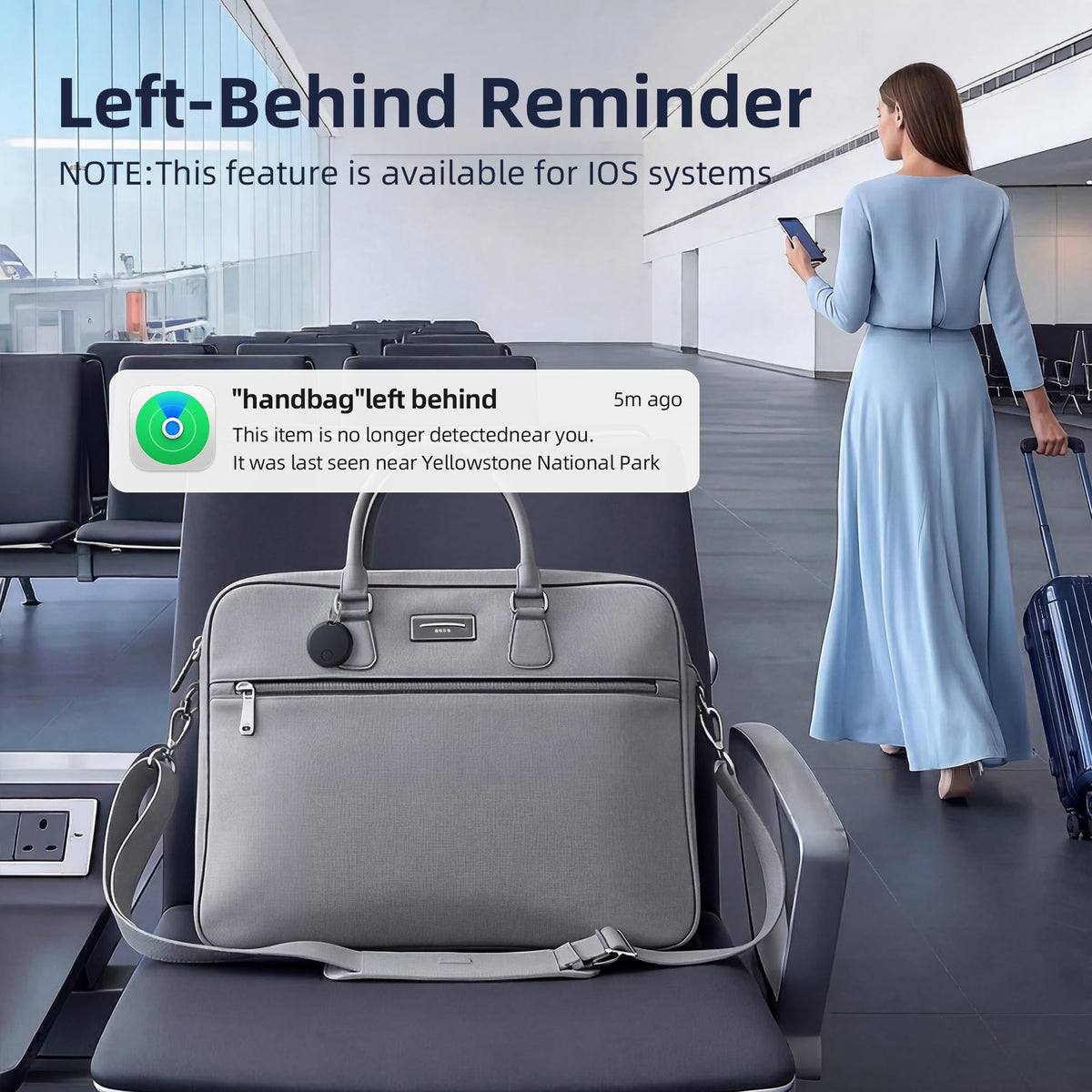 Tolvalue on a backpack strap showing everyday tracking for commuters