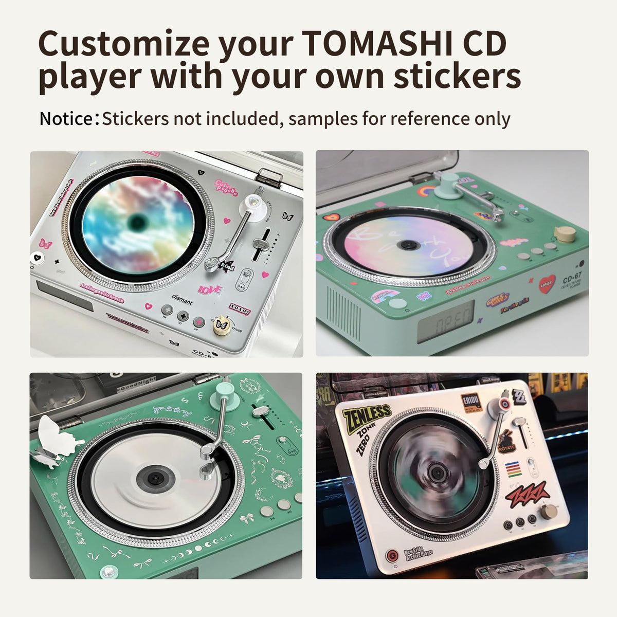 Tomashi CD67 White remote control enables easy playback control