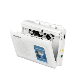 TOMASHI portable cassette player front view for easy on-the-go listening