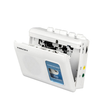 TOMASHI portable cassette player front view for easy on-the-go listening