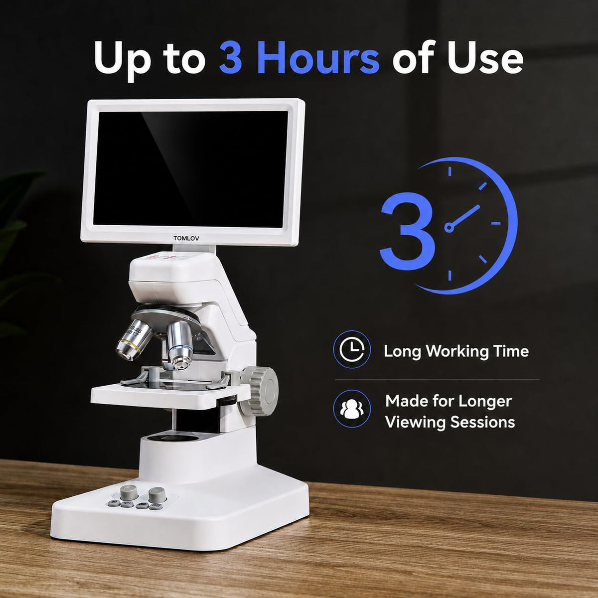 TOMLOV DM301 Pro built-in measurement scale for precision