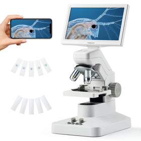 TOMLOV DM301 Pro microscope with 7in screen for classroom study
