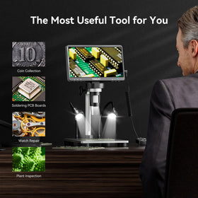 TOMLOV DM9 solid metal frame ensures durable soldering use.