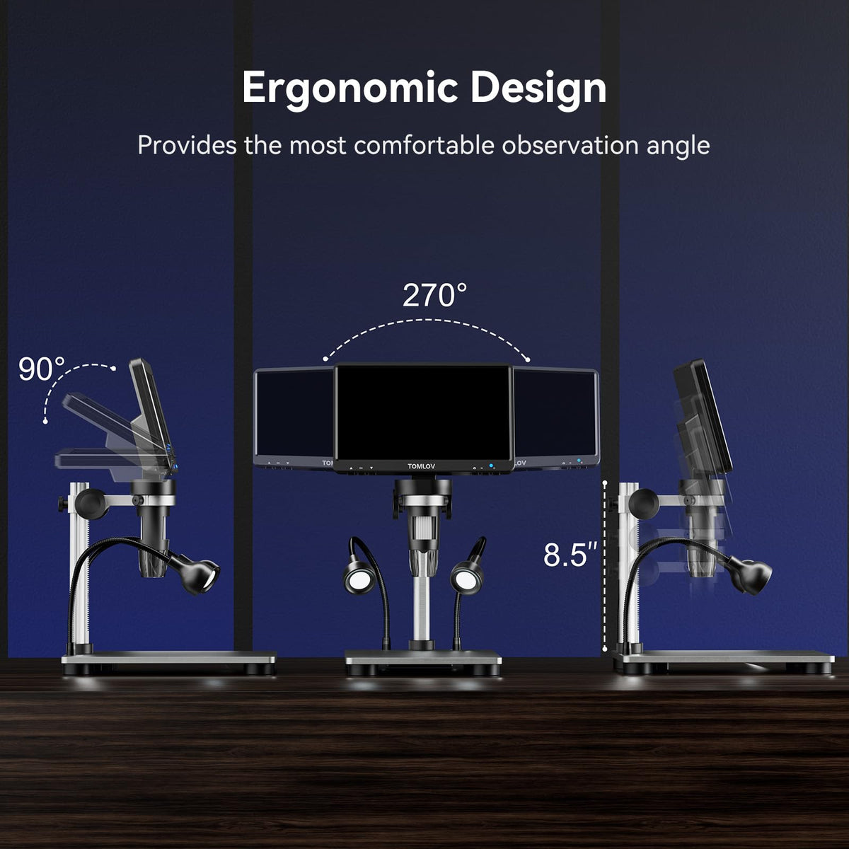 TOMLOV DM9 PC view enables larger-screen analysis and quick sharing.