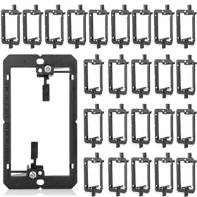 TOMODER 25-pack low-voltage bracket keeps cables organized behind a wall plate