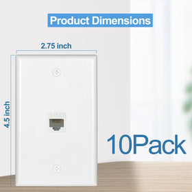 TOMODER Cat6 keystone jack back view enabling easy interconnection and expansion