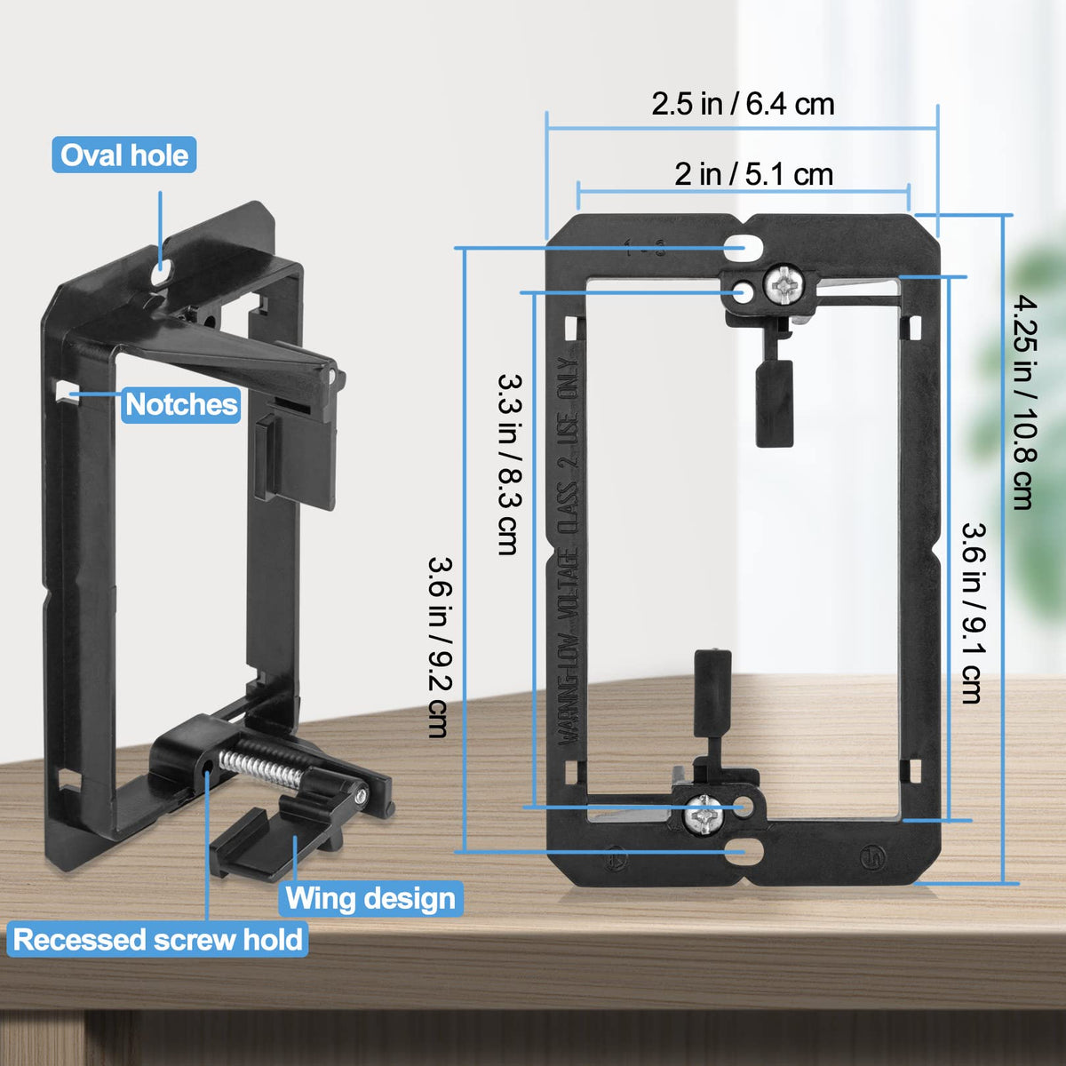 TOMODER wall plate pass-through for clean network cable routing