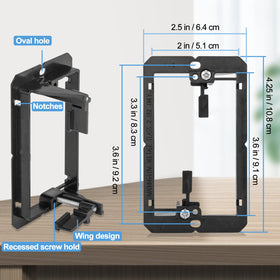 TOMODER wall plate pass-through for clean network cable routing