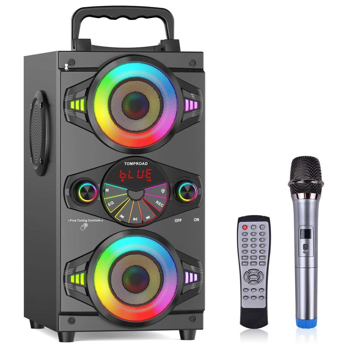 TOMPROAD A52 big bass speaker ideal for outdoor parties with powerful sound.