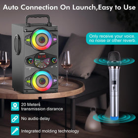 TOMPROAD A52 wireless microphone for karaoke and crowd fun.