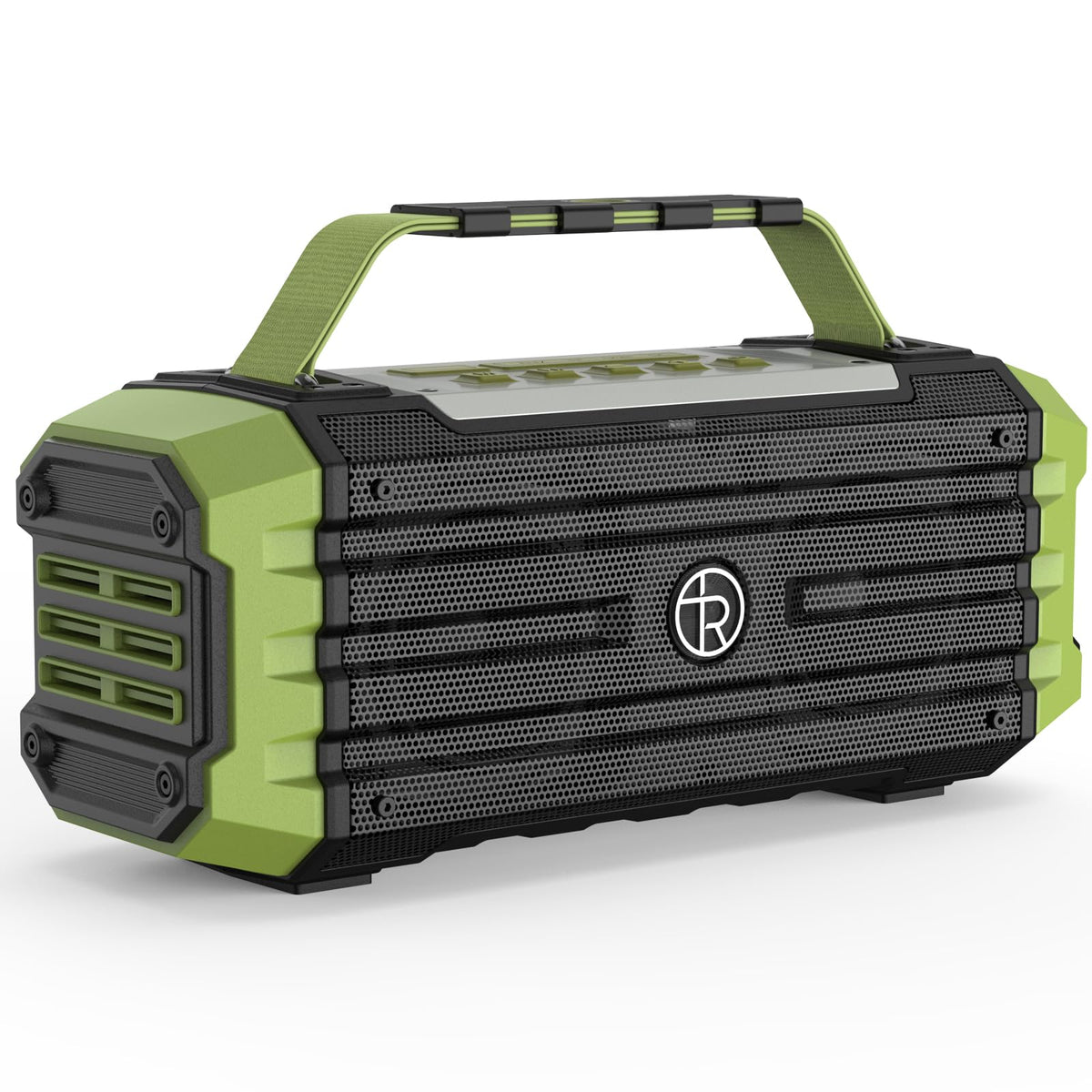 TOMPROAD K30 front view showing speaker grille and branding, delivers powerful outdoor sound