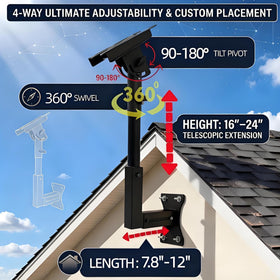 Tom's RocketHut durable metal construction withstands outdoor use against elements