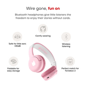 Adjustable headband detail on Tonies offering secure fit as child grows