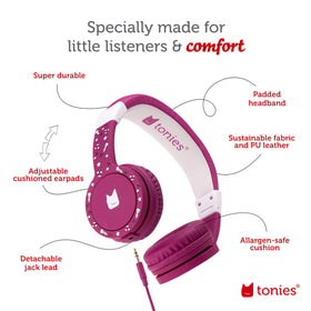 Tonies 3.5mm plug compatibility with Toniebox 1 and other devices.