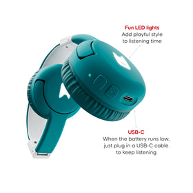 Tonies headphones paired with Toniebox 2 demonstrating instant NFC pairing