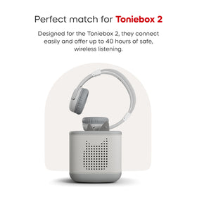 Tonies moon gray on Toniebox 2 in use for seamless listening