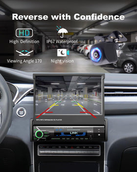 TONIKPMS-T backup camera with night vision and 170° view