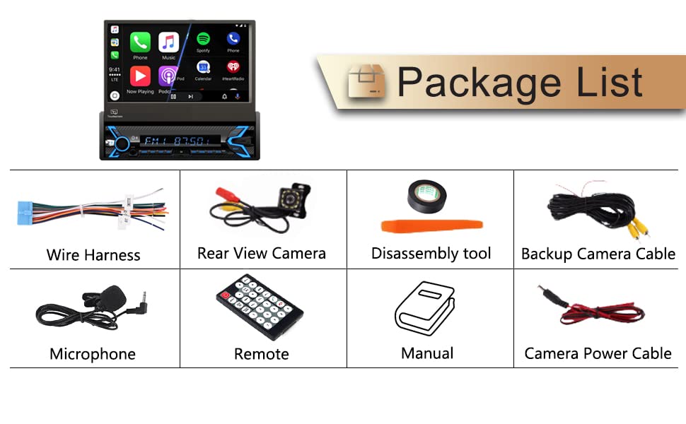 TONIKPMS-T universal single-DIN fit simplifies upgrading older cars.