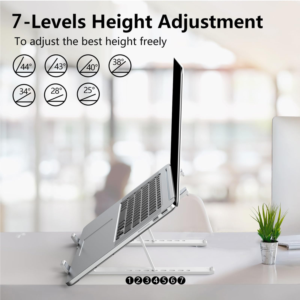 Tonmom foldable laptop stand compact for travel and storage