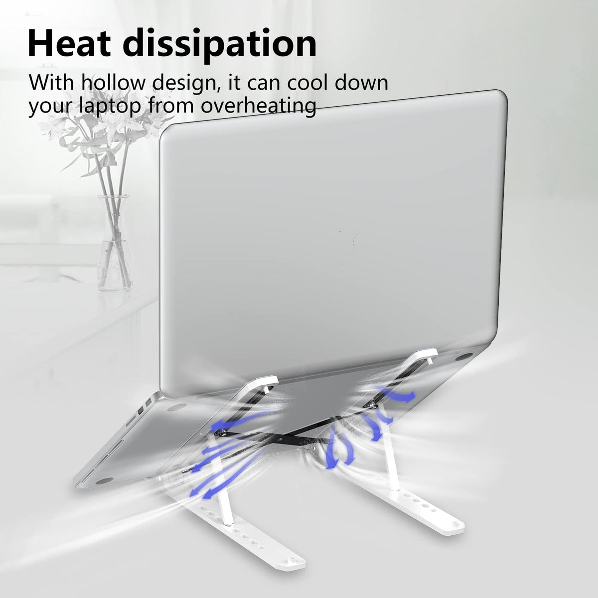 Tonmom portable desk stand suitable for home, office, and outdoors