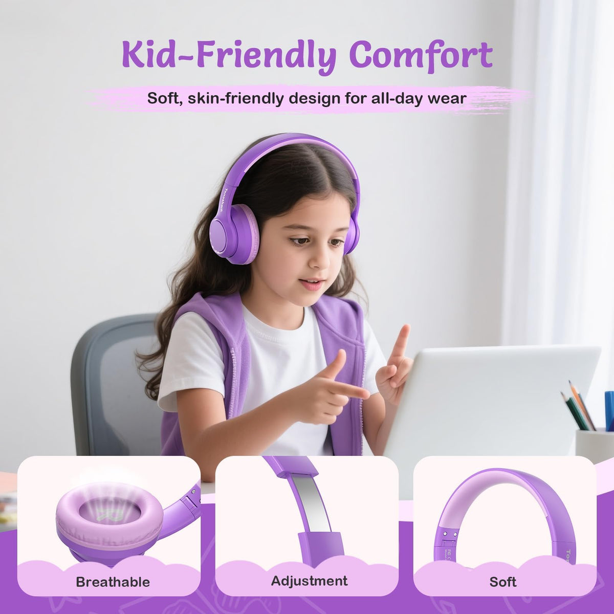 TONOSHARK earcup close-up highlighting soft padding for comfort