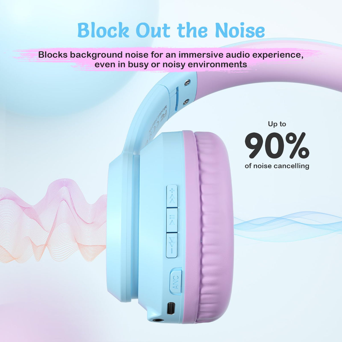 TONOSHARK folded headphones in silicone case for easy travel protection