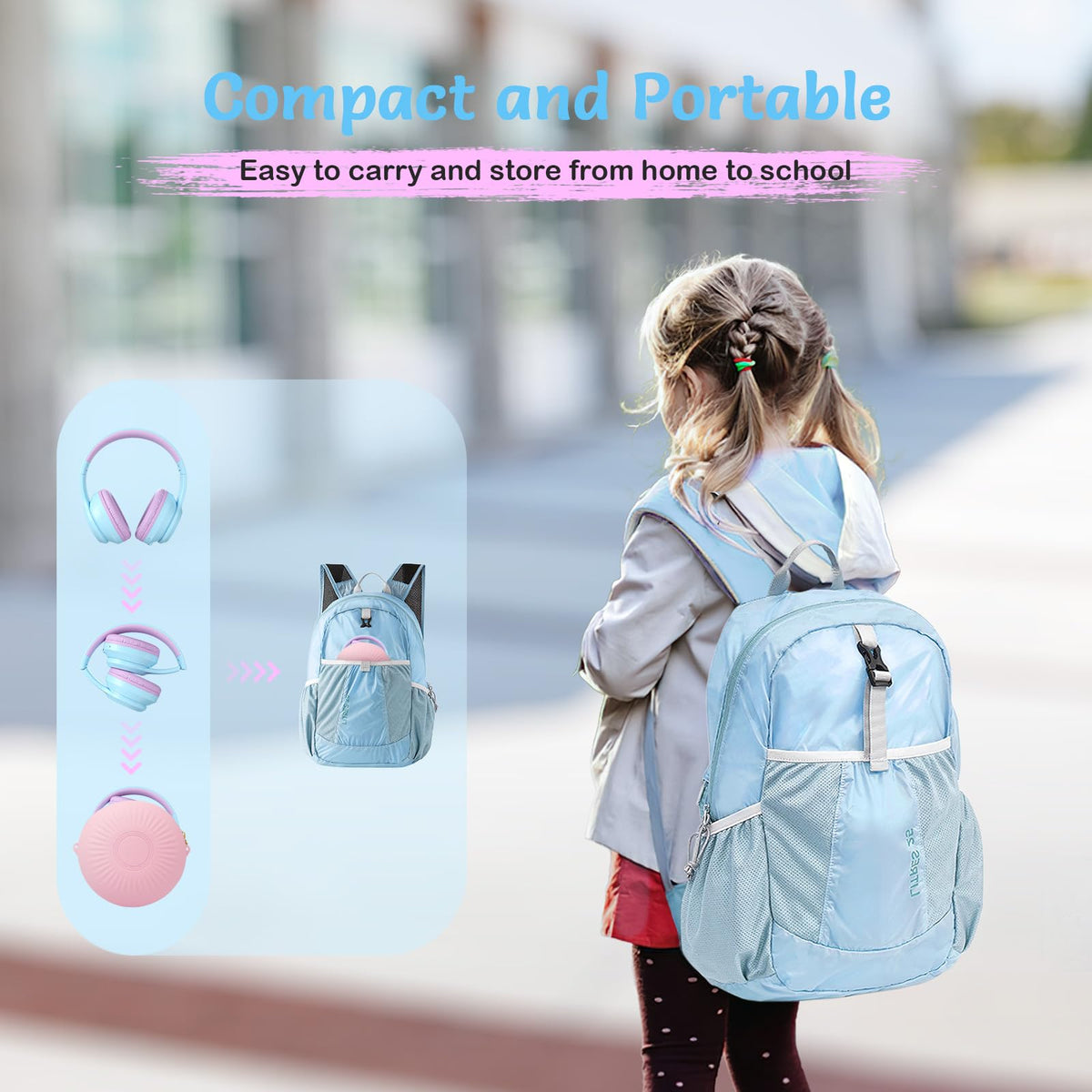TONOSHARK child wearing headphones in classroom showing clear in‑call audio