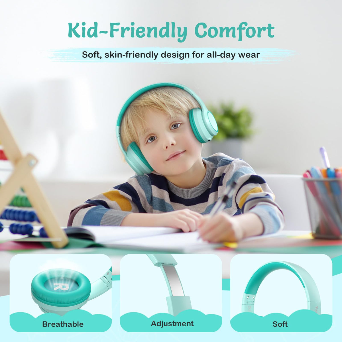 TONOSHARK earcup close-up highlighting soft padding for all-day comfort