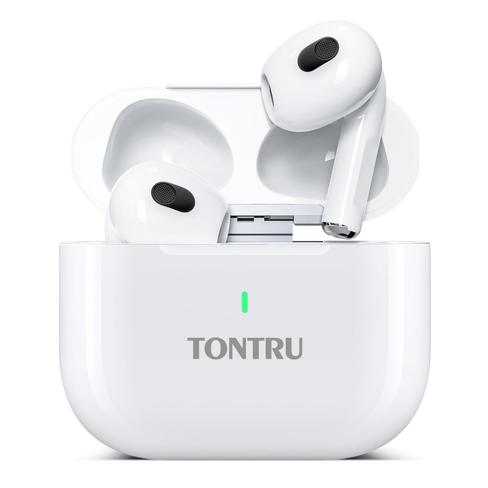 TONTRU wireless headphones front view for immersive daily listening.
