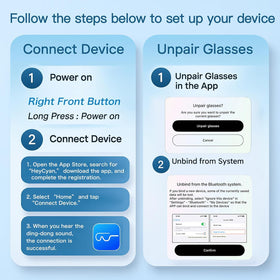 TOONEWABLE AI Smart Glasses enable hands-free recording during travel or meetings.