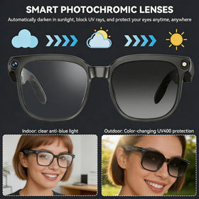 TOONEWABLE AI Smart Glasses offer real-time translation for conversations.