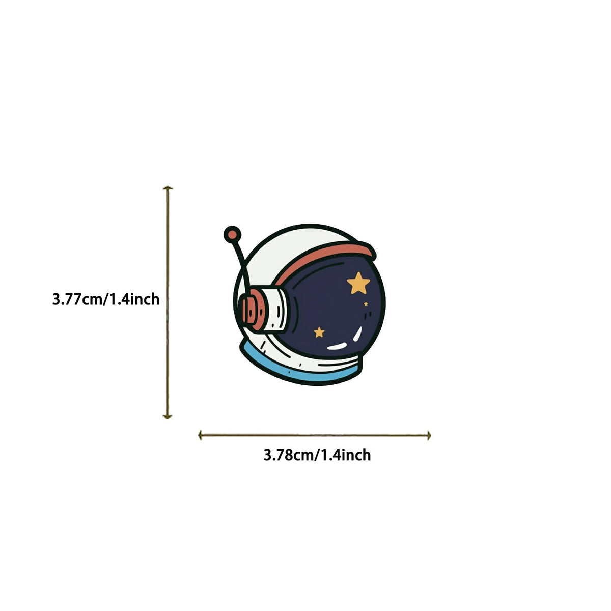 TOOUEE helmet stickers brighten helmets with playful designs.