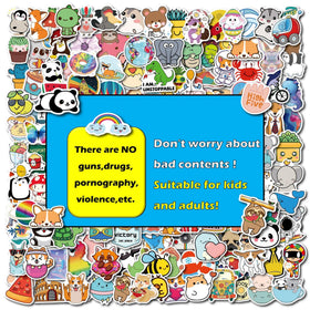 TOOUEE luggage stickers help identify bags with fun characters.