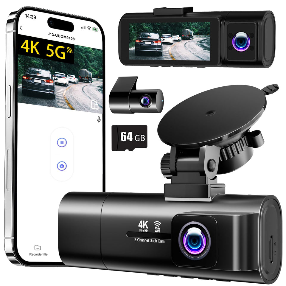 TOOXYZ J13 front 4K video for crystal-clear road footage and evidence