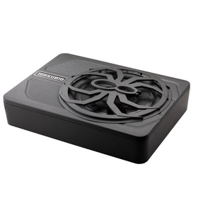 TOPAUDIO side profile highlighting 3-inch low-profile chassis for tight spaces
