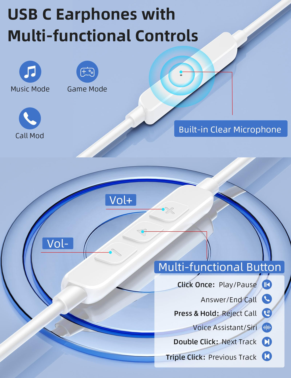 Topaux tangle-free cord with cable fixer in use