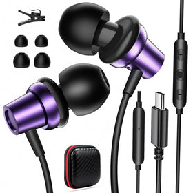 TOPAUX front packaging showing earbuds and accessories for quick identification