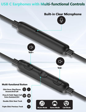 TOPAUX earbuds worn by commuter, delivers clear audio on the go