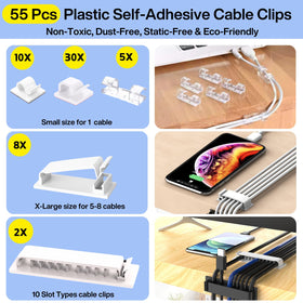Topavatop cable sleeves bundle multiple cords for a clean setup