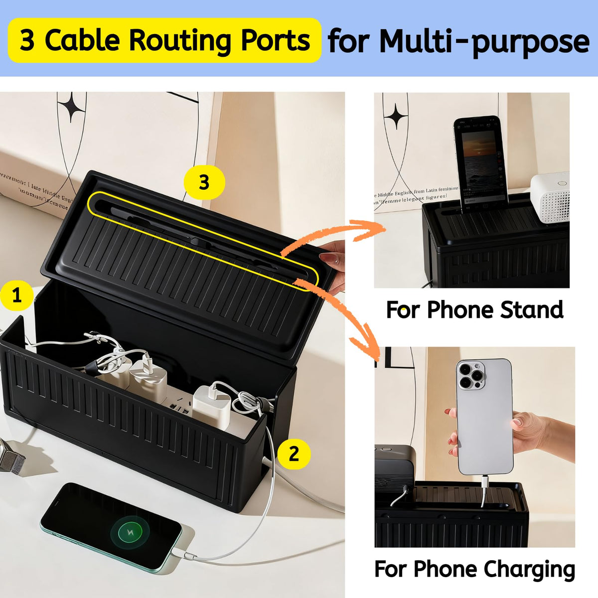 Topavatop desk-gaming-setup-cable-clips show precise routing for clean cords in a busy workspace.