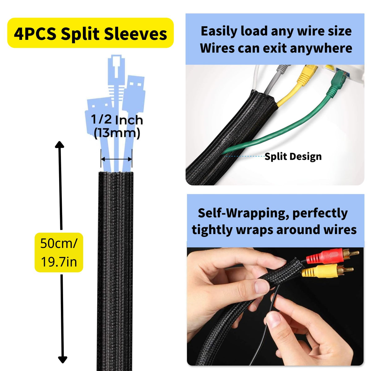 Topavatop nylon zip ties secure heavier cable bundles