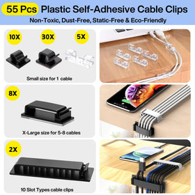 Topavatop split cable sleeves neatly bundle multiple cables