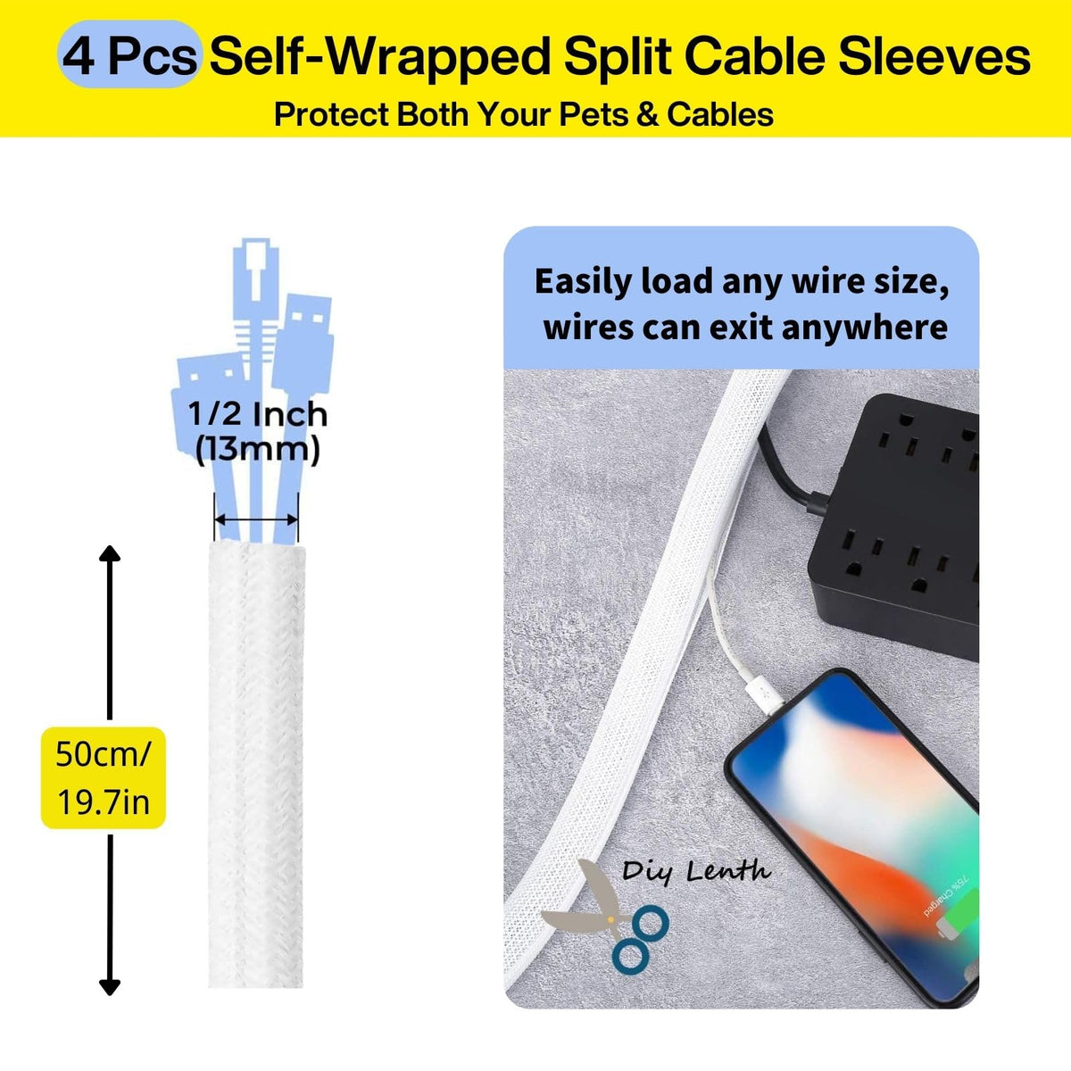 Topavatop zip ties secure heavier bundles and reduce desk clutter