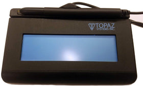 Topaz SignatureGem pad LCD display with customizable prompts