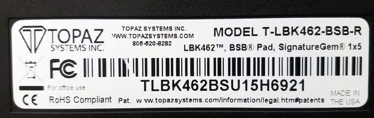Topaz SignatureGem pad compact and portable signing tablet