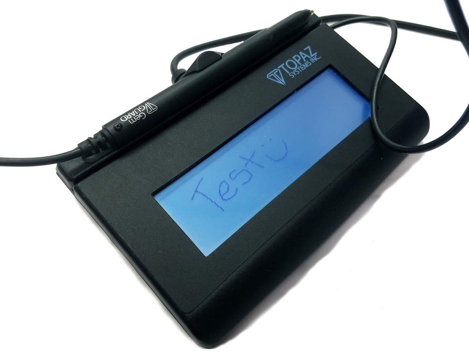 Topaz SignatureGem pad USB interface enables easy digital signing